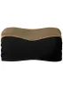 Color Block Bandeau Top - Black & Sahara sold by VENUS
