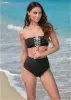 BON VOYAGE BANDEAU TOP - Black Beauty sold by VENUS