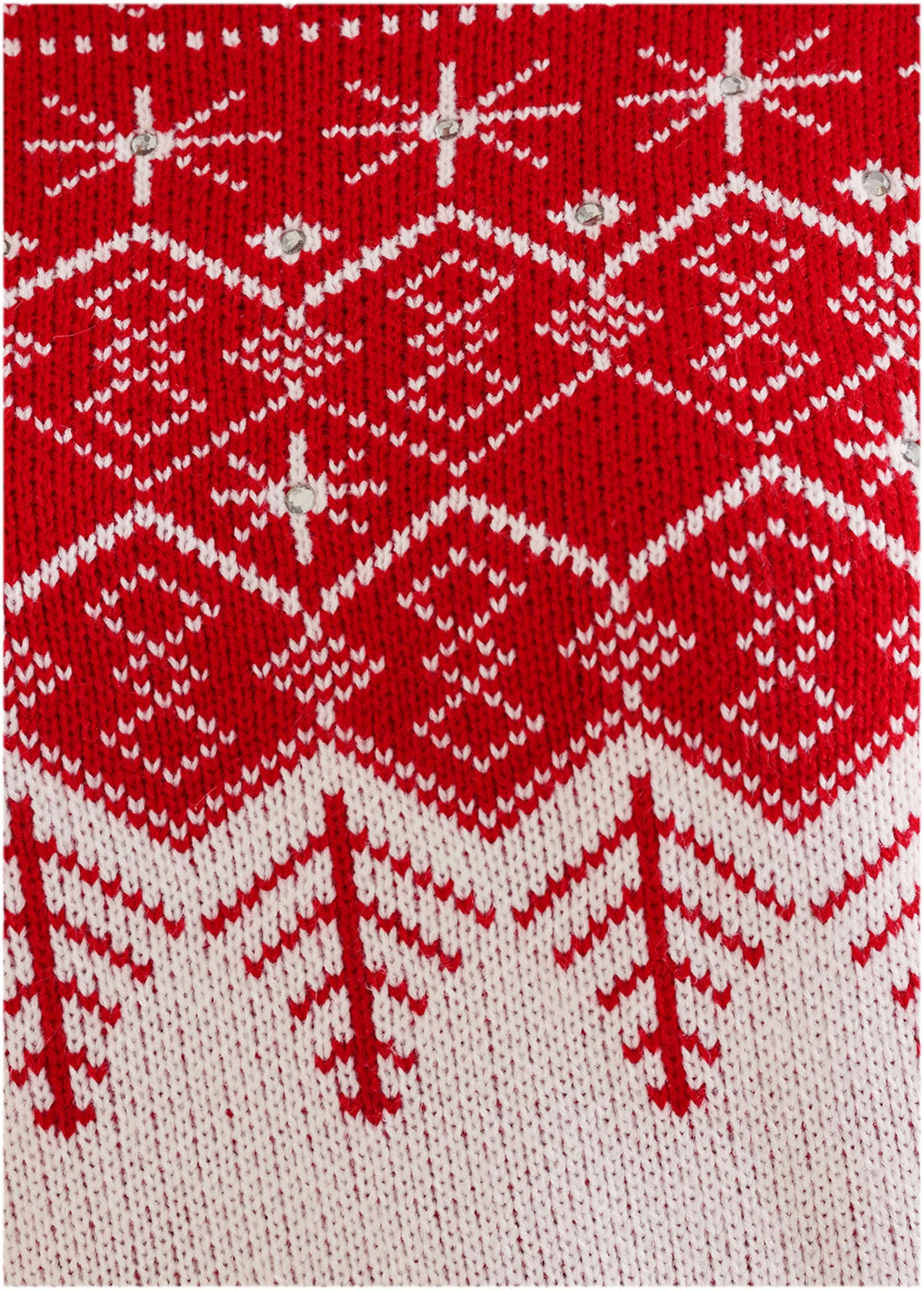 Graphic Holiday Sweater - Red Snowflake Multi sold by VENUS product image thumbnail 3