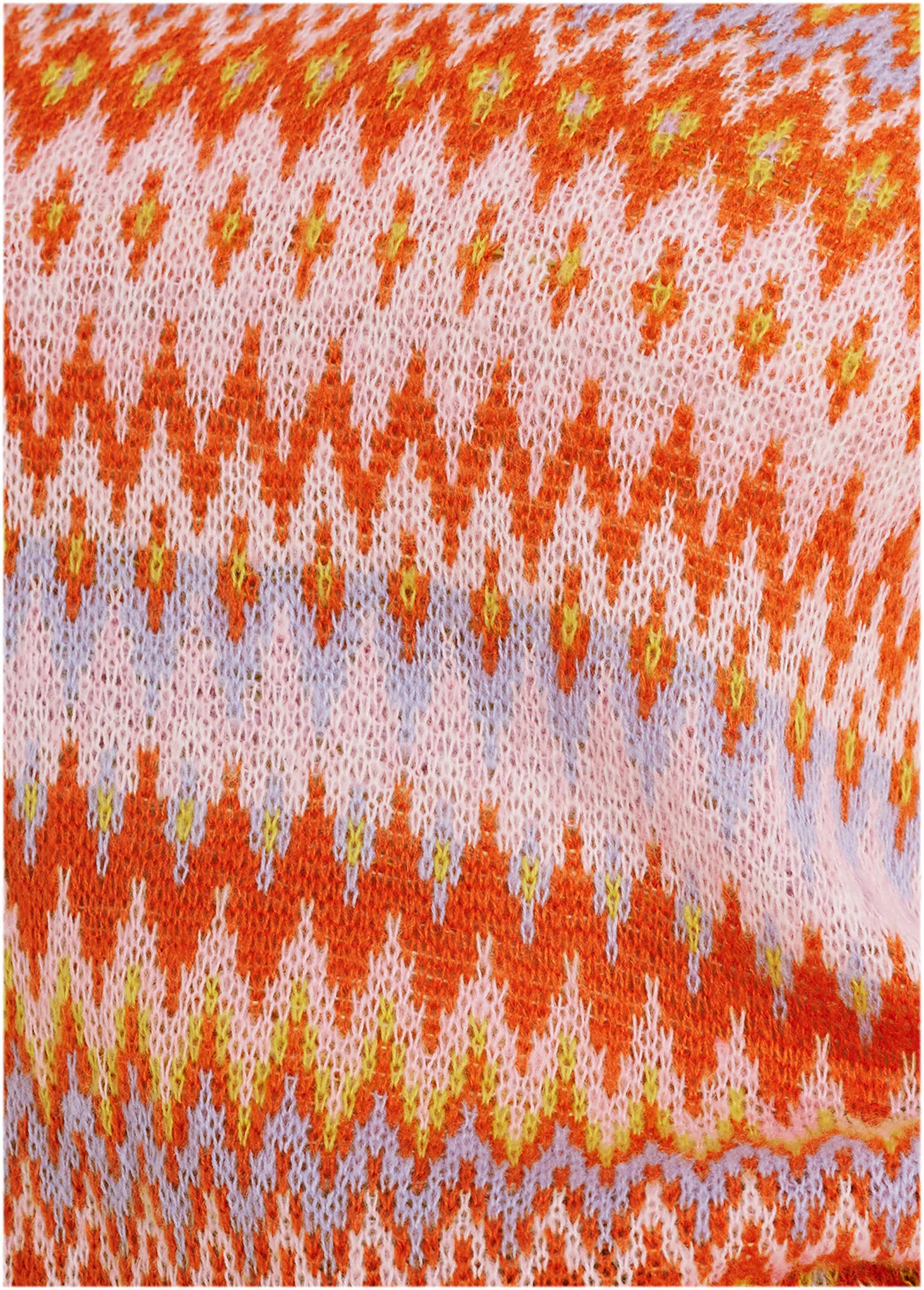 Fair Isle Mock Neck Sweater - Peach Dust sold by VENUS product image thumbnail 3