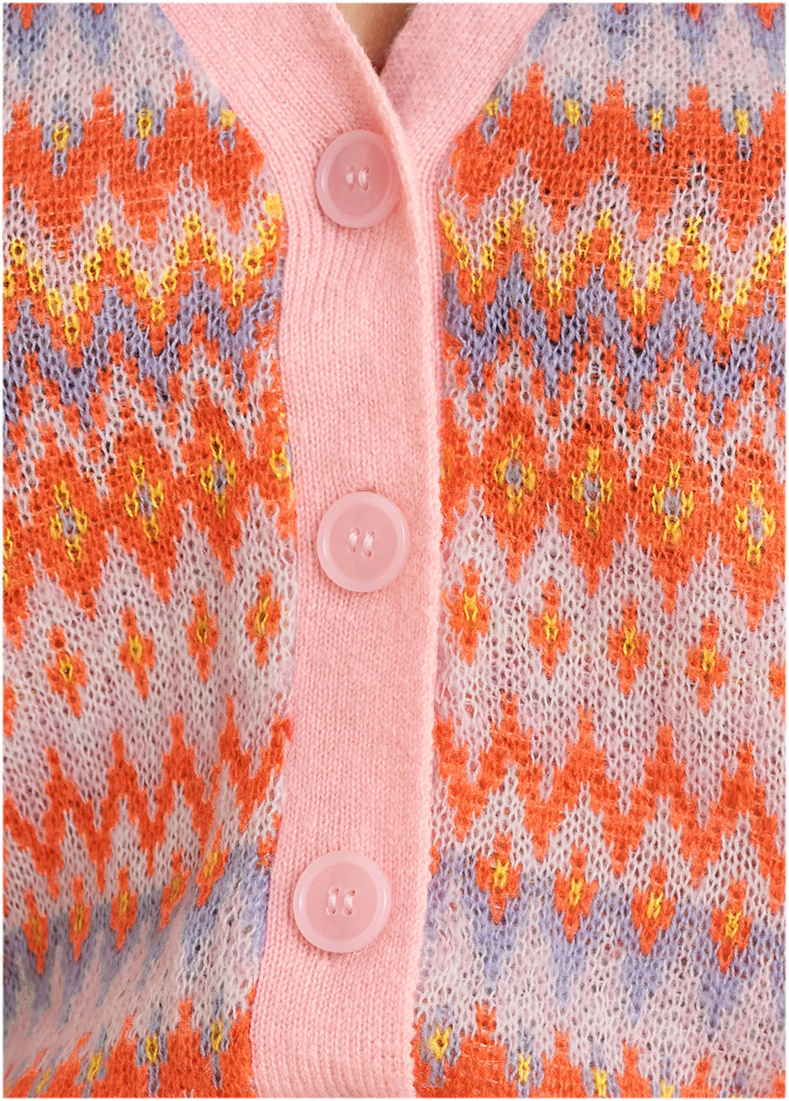 Fair Isle Cardigan - Peach Dust sold by VENUS product image thumbnail 3