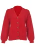 Button Down Cardigan - Haute Red sold by VENUS