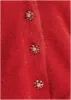 Button Down Cardigan - Haute Red sold by VENUS