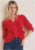 Button Down Cardigan - Haute Red sold by VENUS