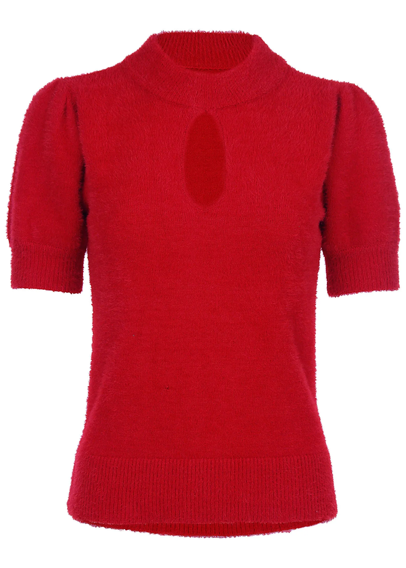 Keyhole Sweater - Haute Red sold by VENUS product image thumbnail 5