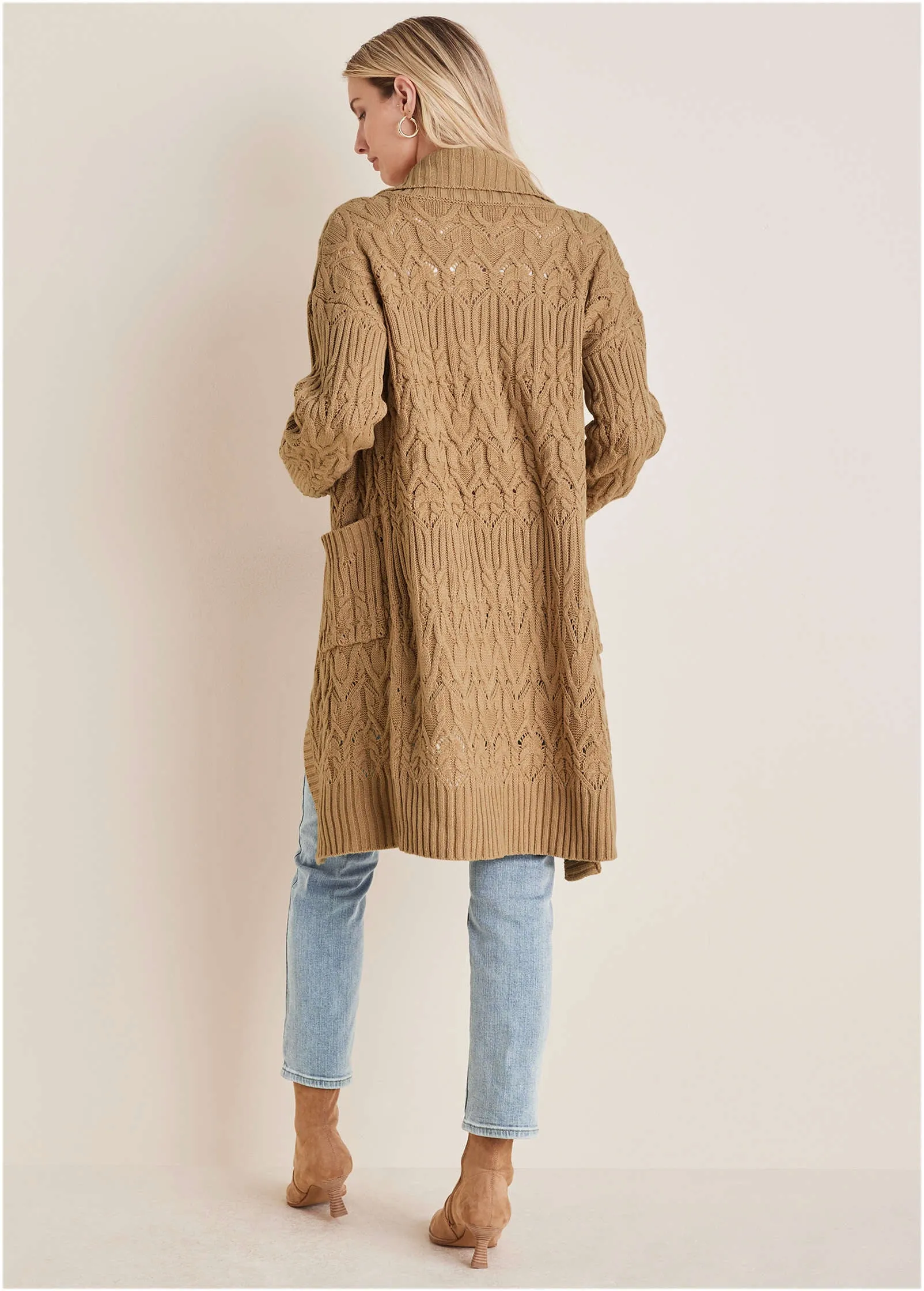 Cozy Oversized Duster - Tan sold by VENUS product image thumbnail 2