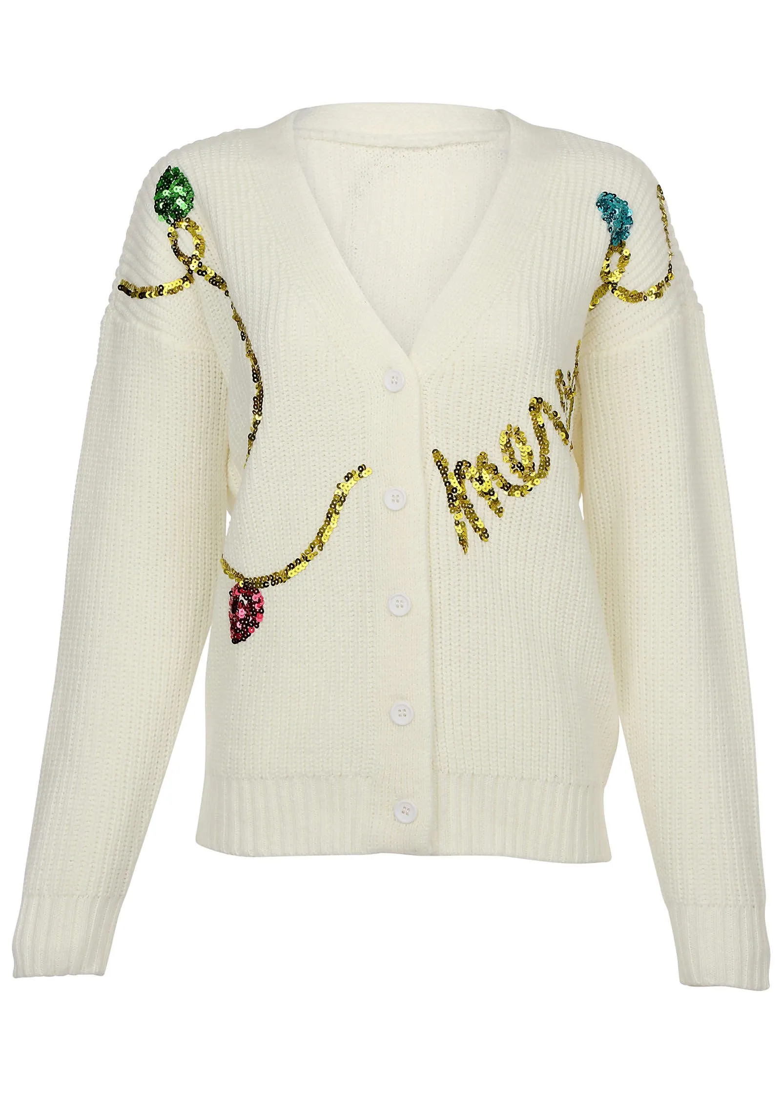 Merry Sequined Sweater - Off White sold by VENUS product image thumbnail 4
