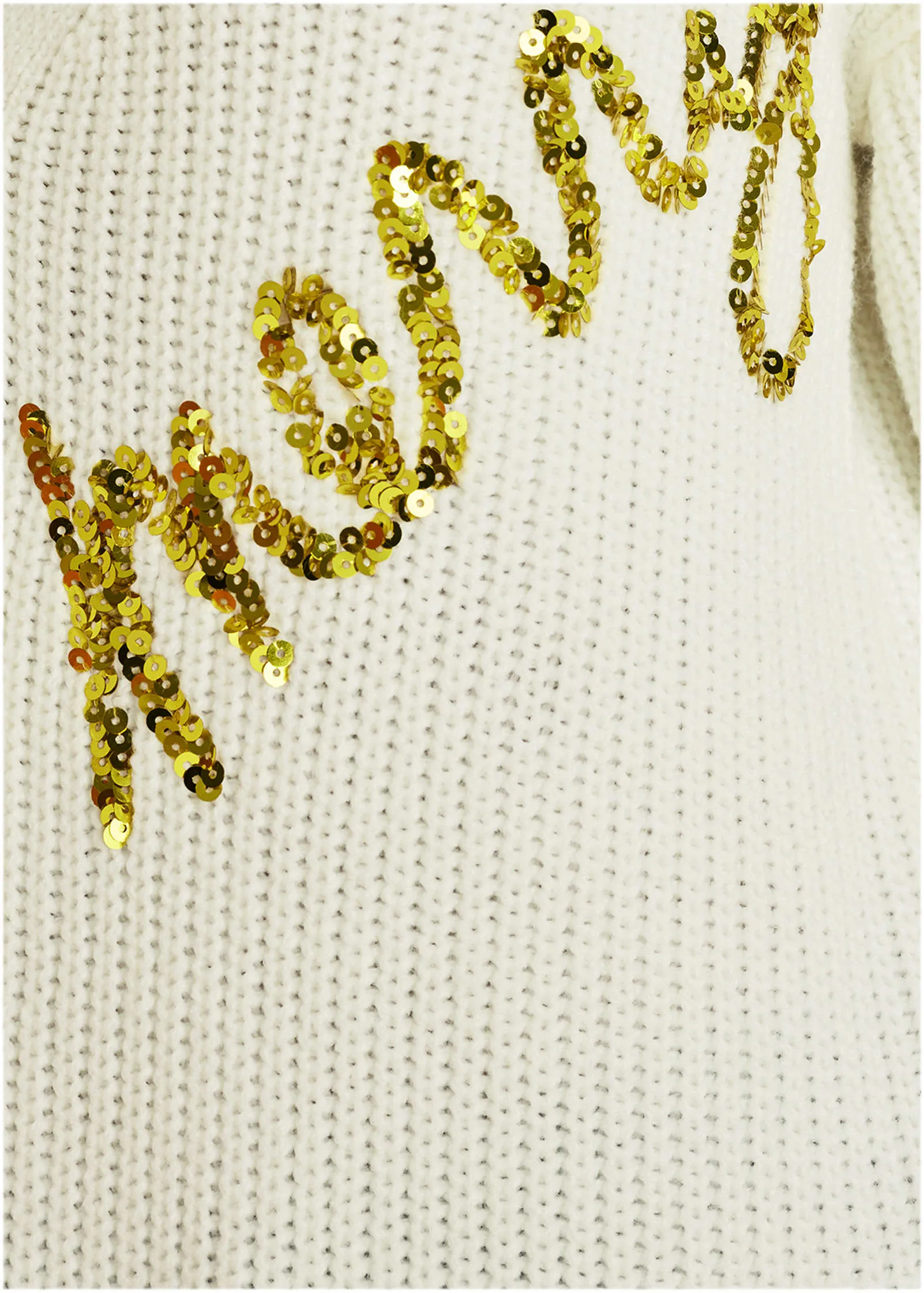 Merry Sequined Sweater - Off White sold by VENUS product image thumbnail 3