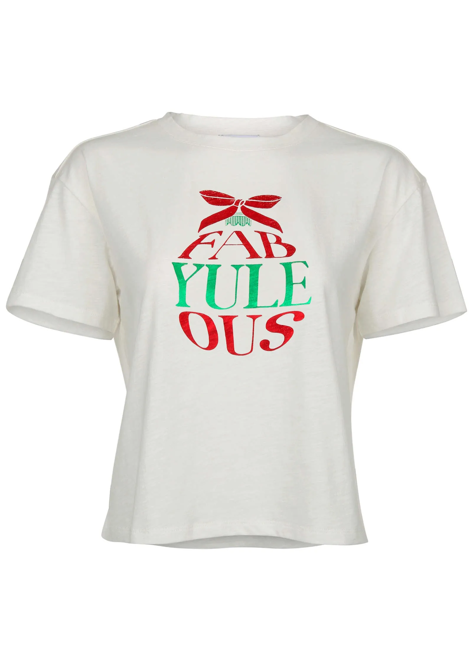 Fab-Yule-Ous Graphic Tee - Off White sold by VENUS product image thumbnail 3