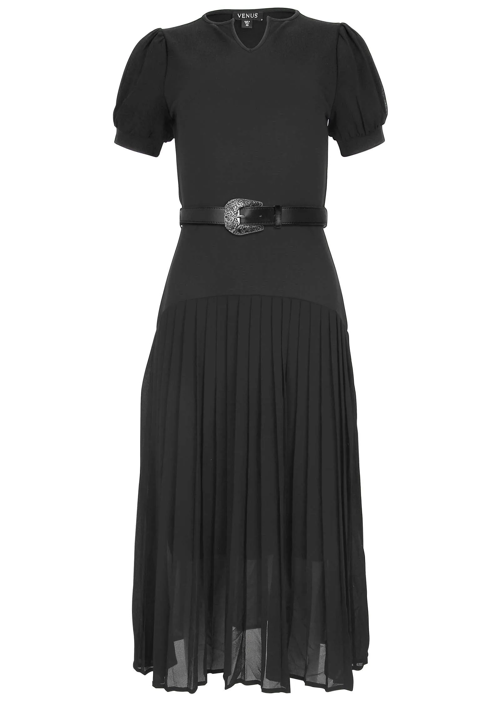 Belted Maxi Dress - Black sold by VENUS product image thumbnail 4