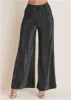Glitter Knit Wide Leg Pants - Jet Black Glitter Knit sold by VENUS