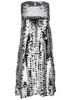 Mirror Sequin Mini Dress - Silver sold by VENUS