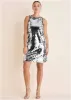 Mirror Sequin Mini Dress - Silver sold by VENUS