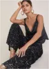 Sequin Velvet Pants - Black sold by VENUS