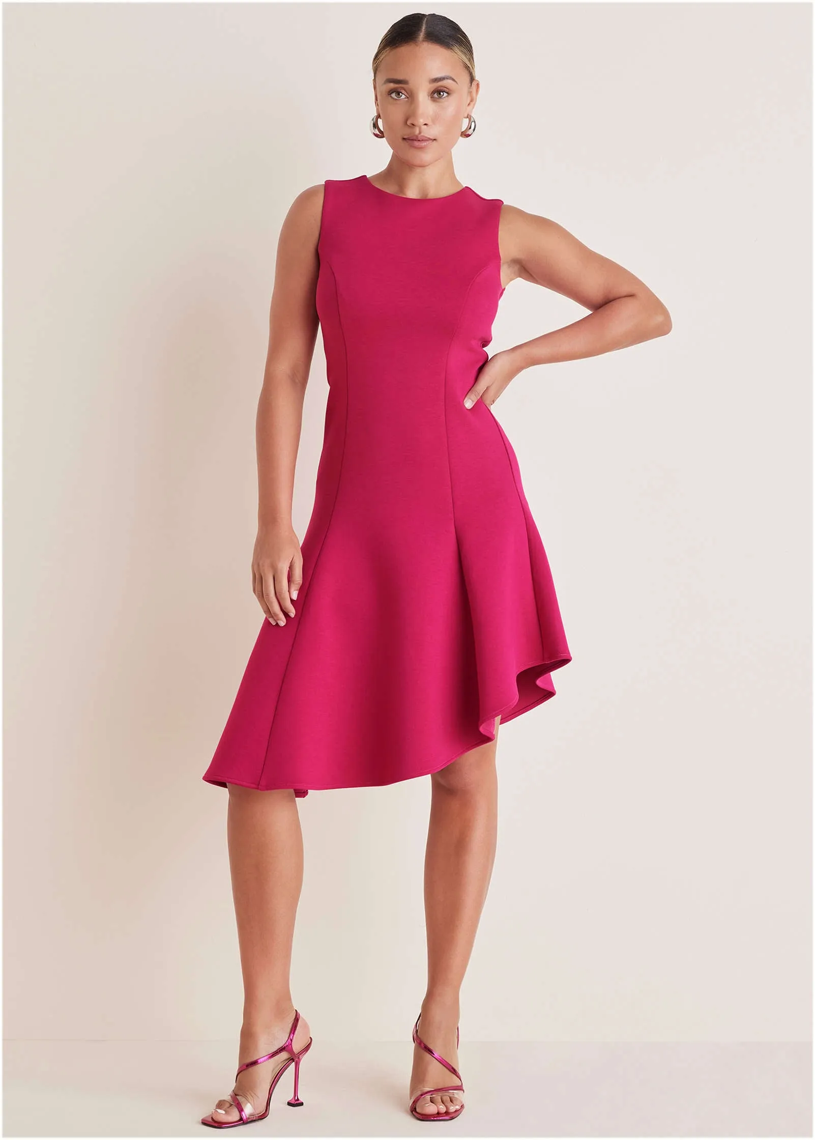 Luxe Scuba High Low Dress - Vivacious sold by VENUS