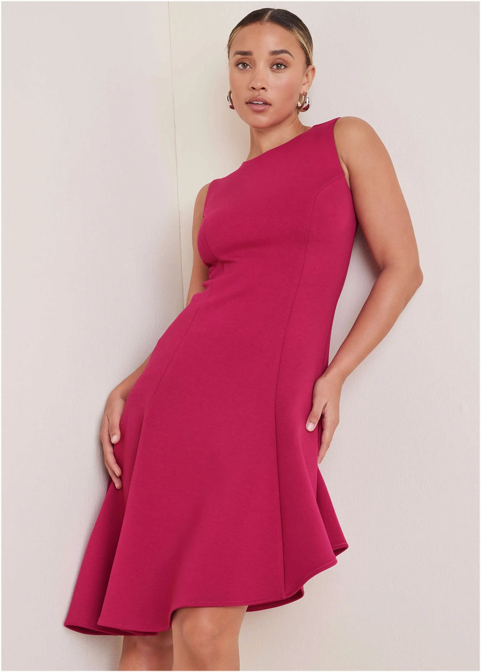 Luxe Scuba High Low Dress - Vivacious sold by VENUS product image thumbnail 4