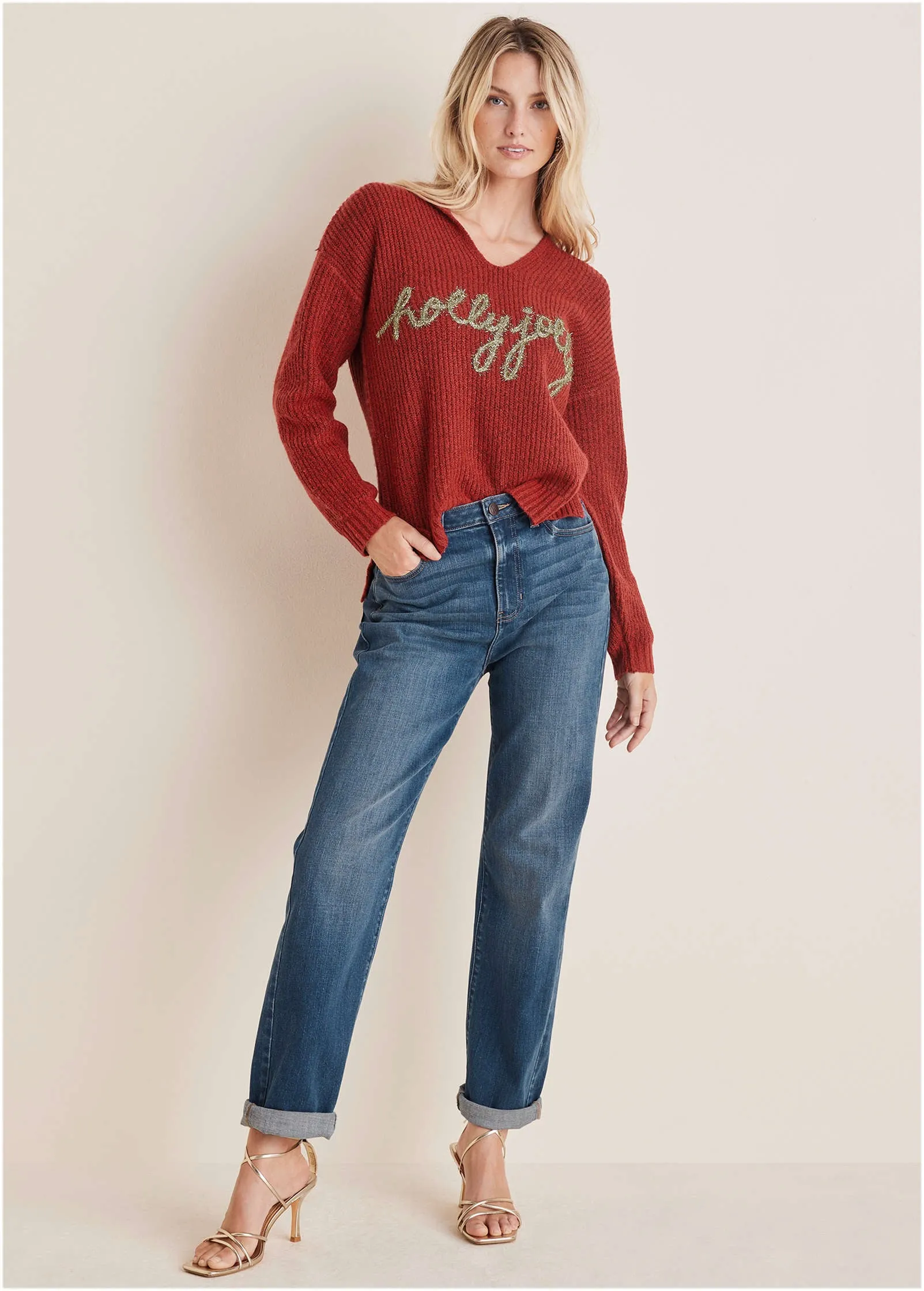 Holly Jolly Sweater - Red sold by VENUS product image thumbnail 3