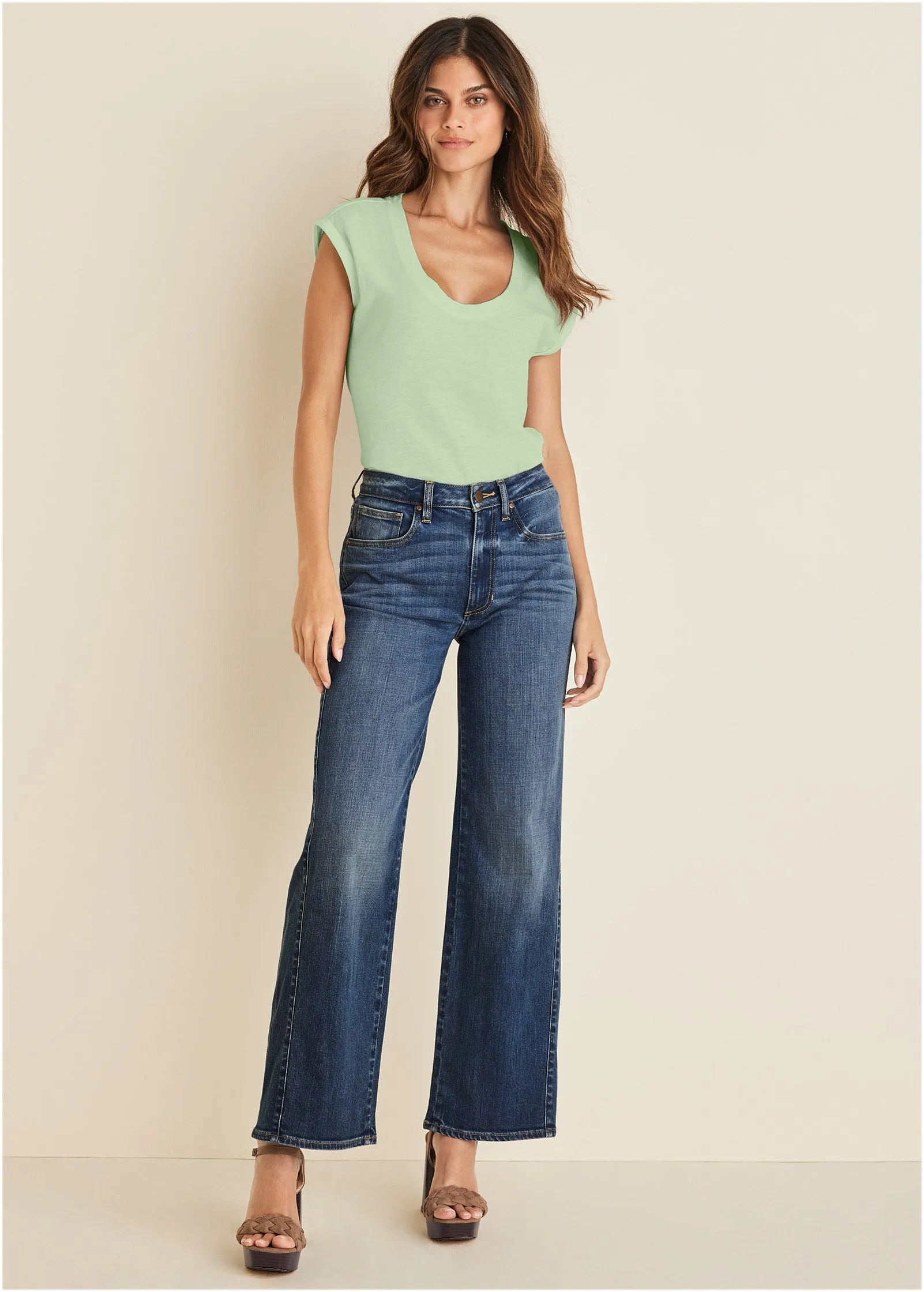 Scoop Neck Tee - Mint sold by VENUS product image thumbnail 2