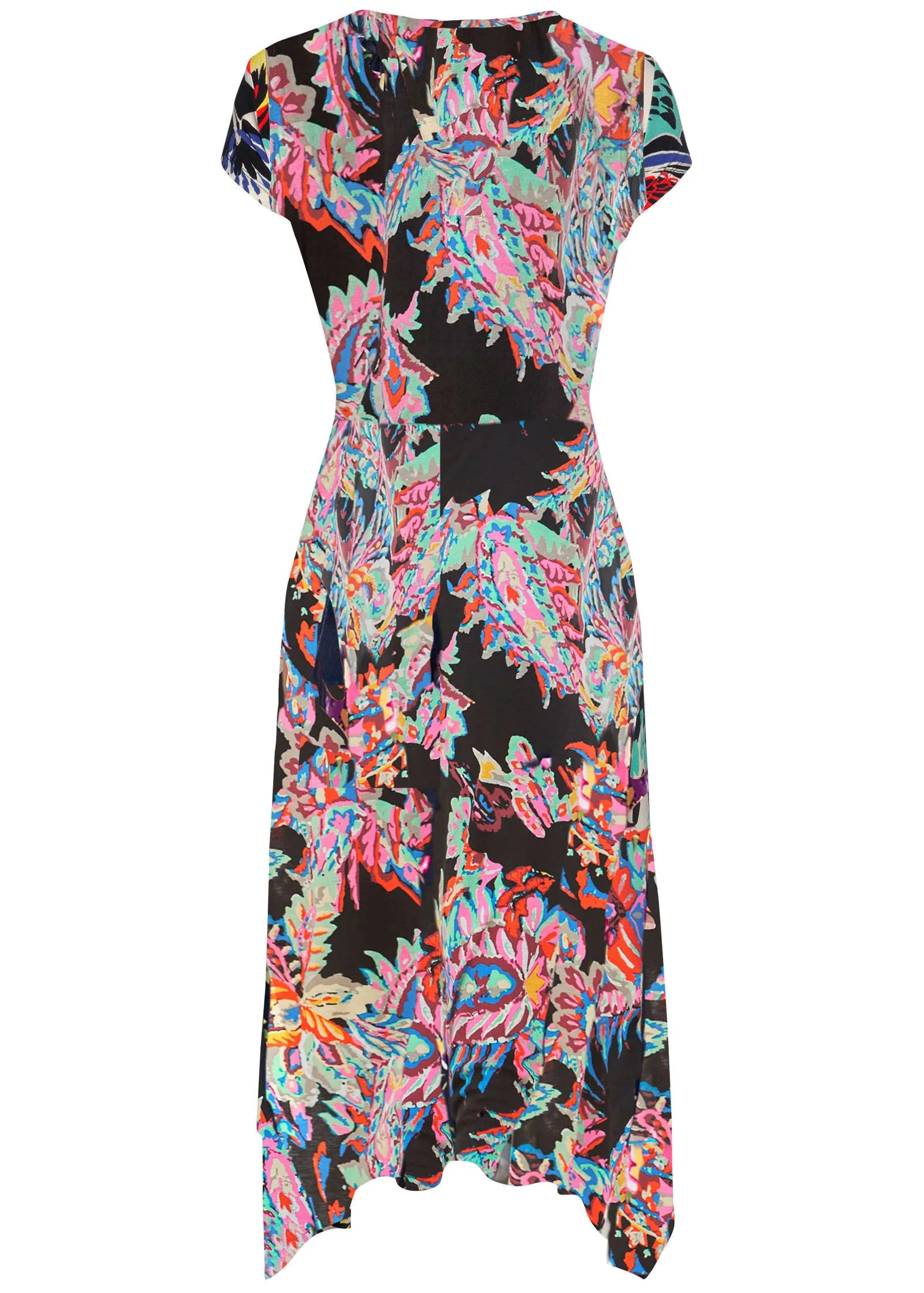 Floral Printed Dress - Black Multi sold by VENUS product image thumbnail 2