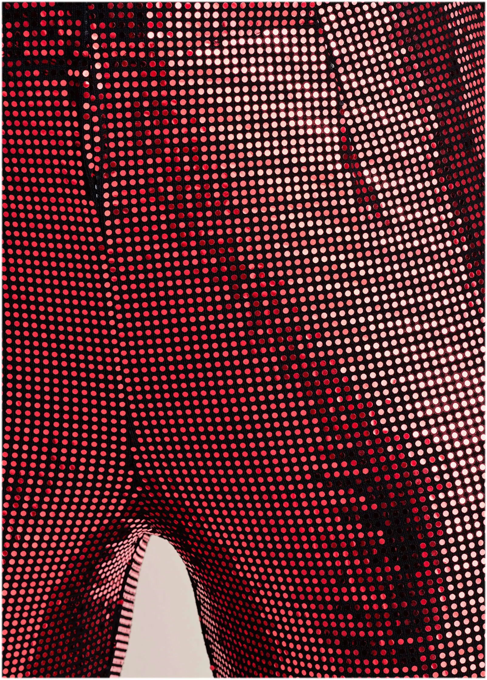 Sequin Flare Leg Pants - Red & Black sold by VENUS product image thumbnail 5
