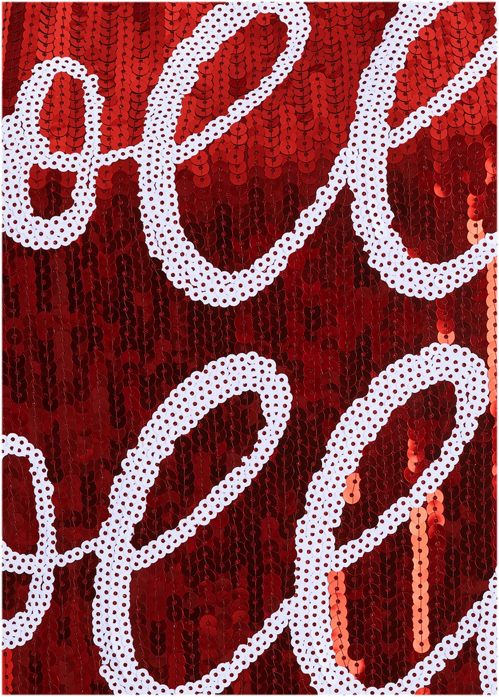Sequin T-Shirt Dress - Red & White sold by VENUS product image thumbnail 3