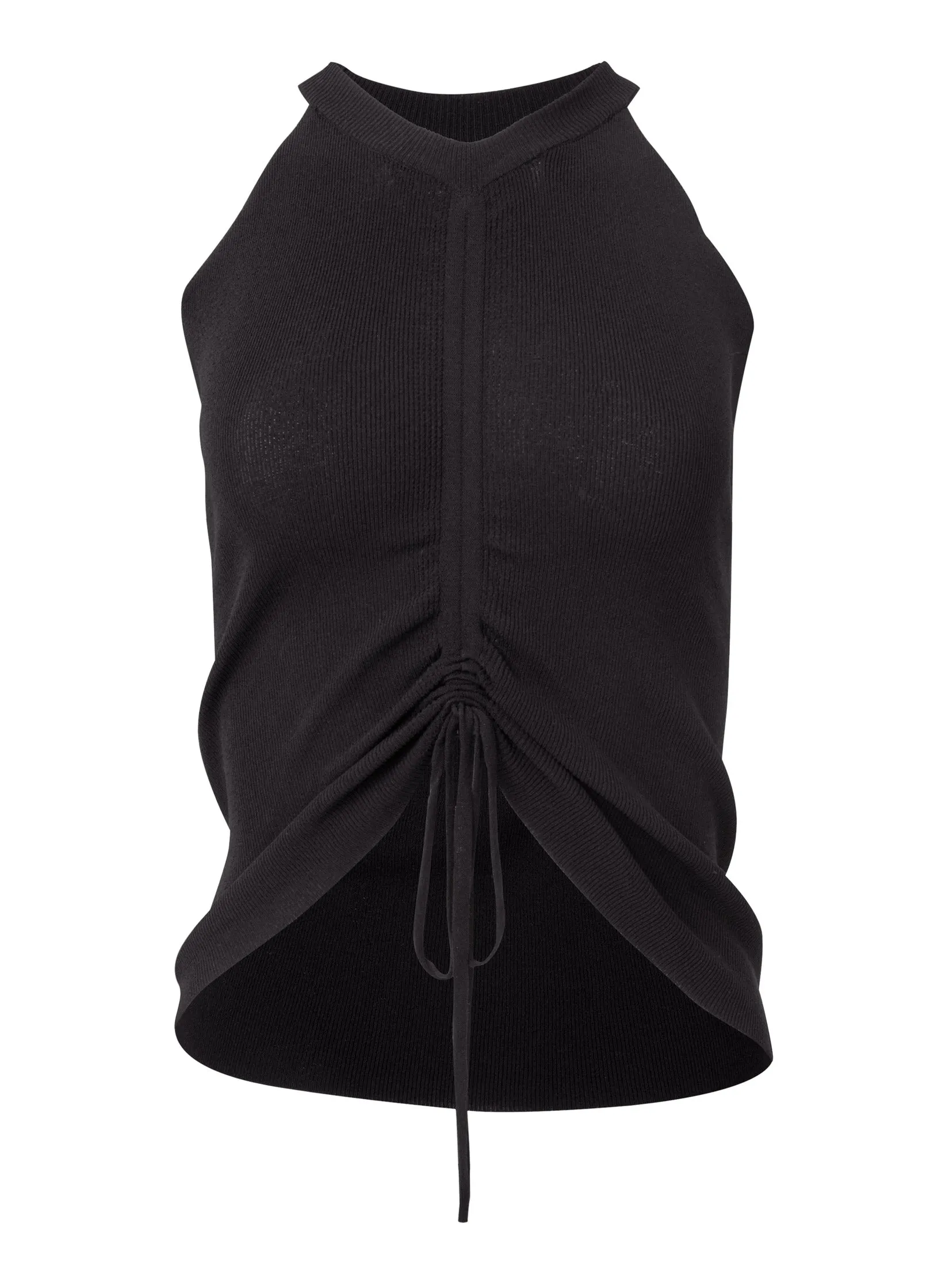 Ruched Front Tank Top - Black sold by VENUS product image thumbnail 5