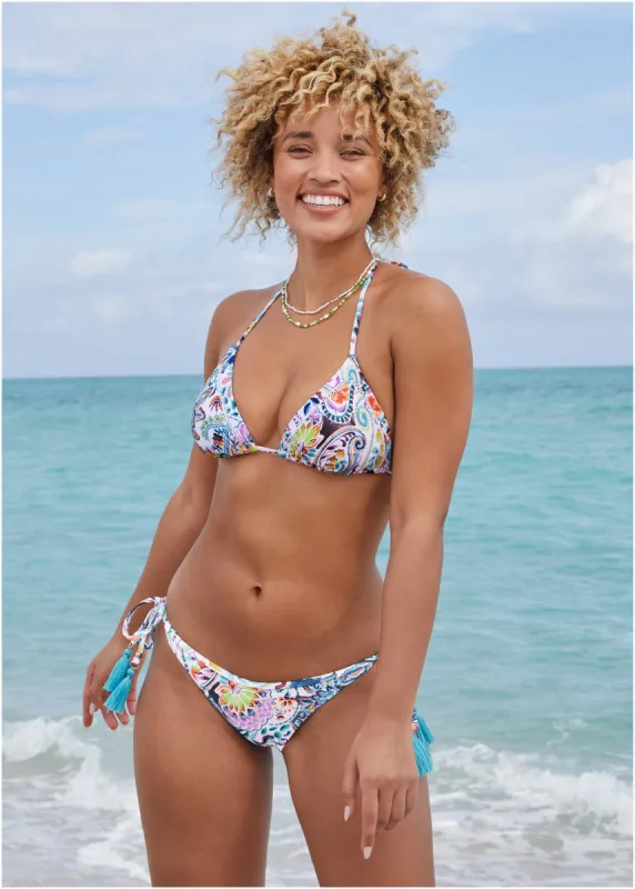 Key West Bikini Bottom - Fiesta Floral sold by VENUS