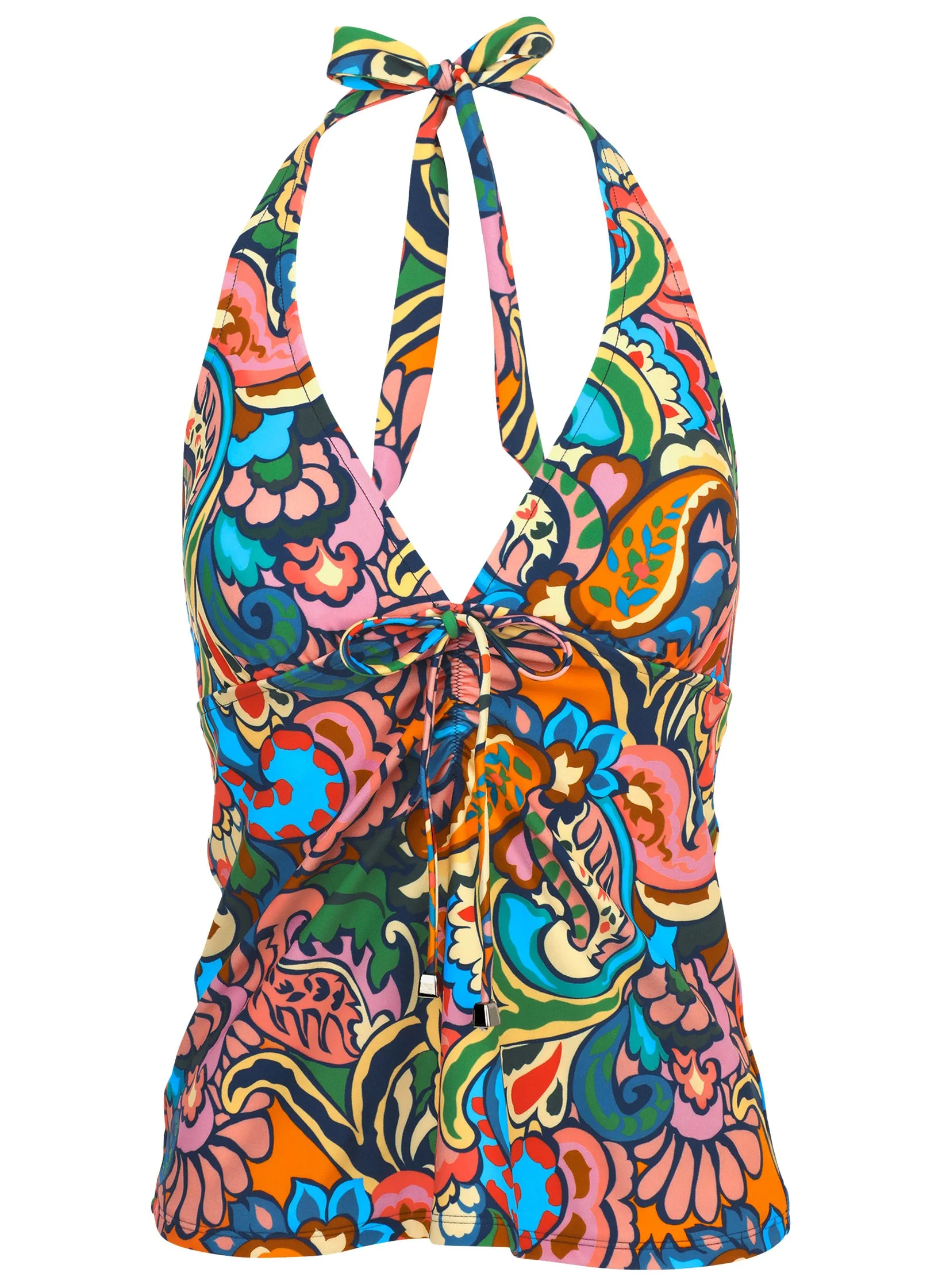 Sicily Halter Tankini Top - Fiesta Paisley sold by VENUS product image thumbnail 3