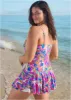 Venice Skirted Swim Dress - Bright Palm sold by VENUS