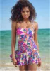 Venice Skirted Swim Dress - Bright Palm sold by VENUS