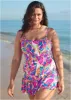 Venice Skirted Swim Dress - Bright Palm sold by VENUS