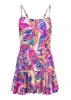 Venice Skirted Swim Dress - Bright Palm sold by VENUS