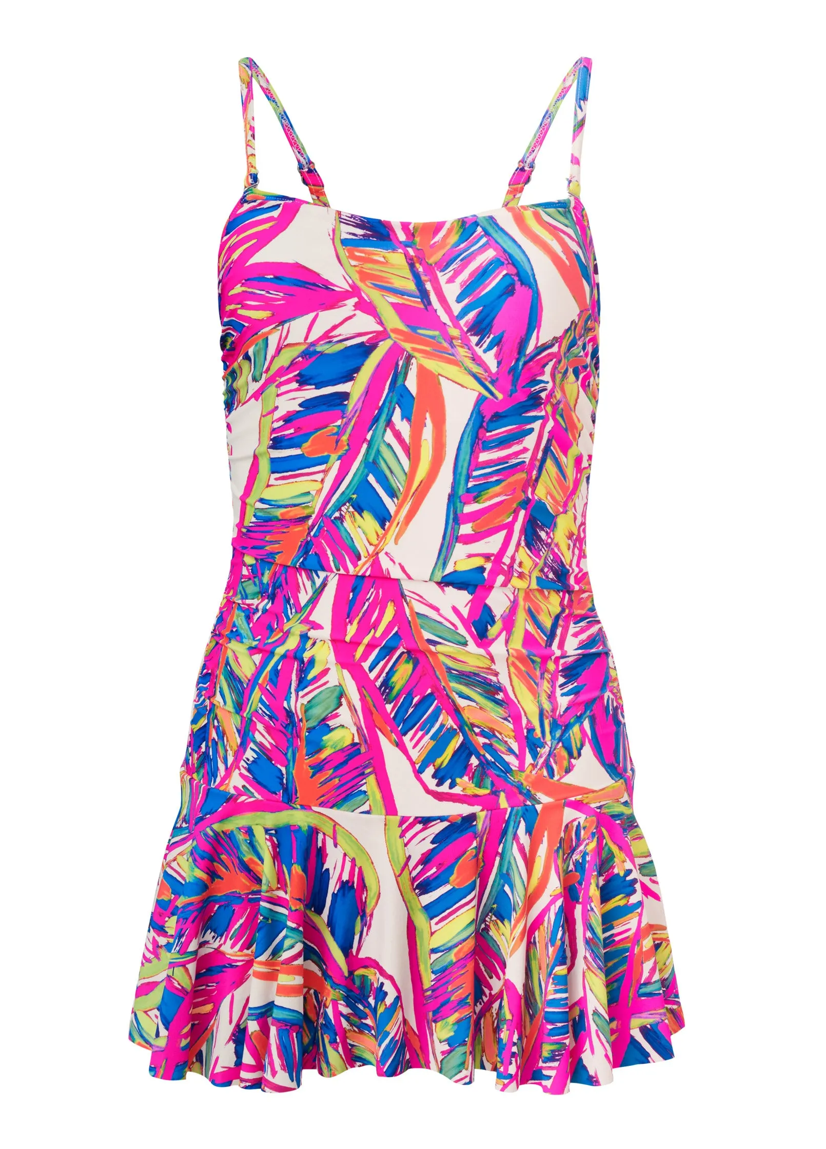 Venice Skirted Swim Dress - Bright Palm sold by VENUS product image thumbnail 3