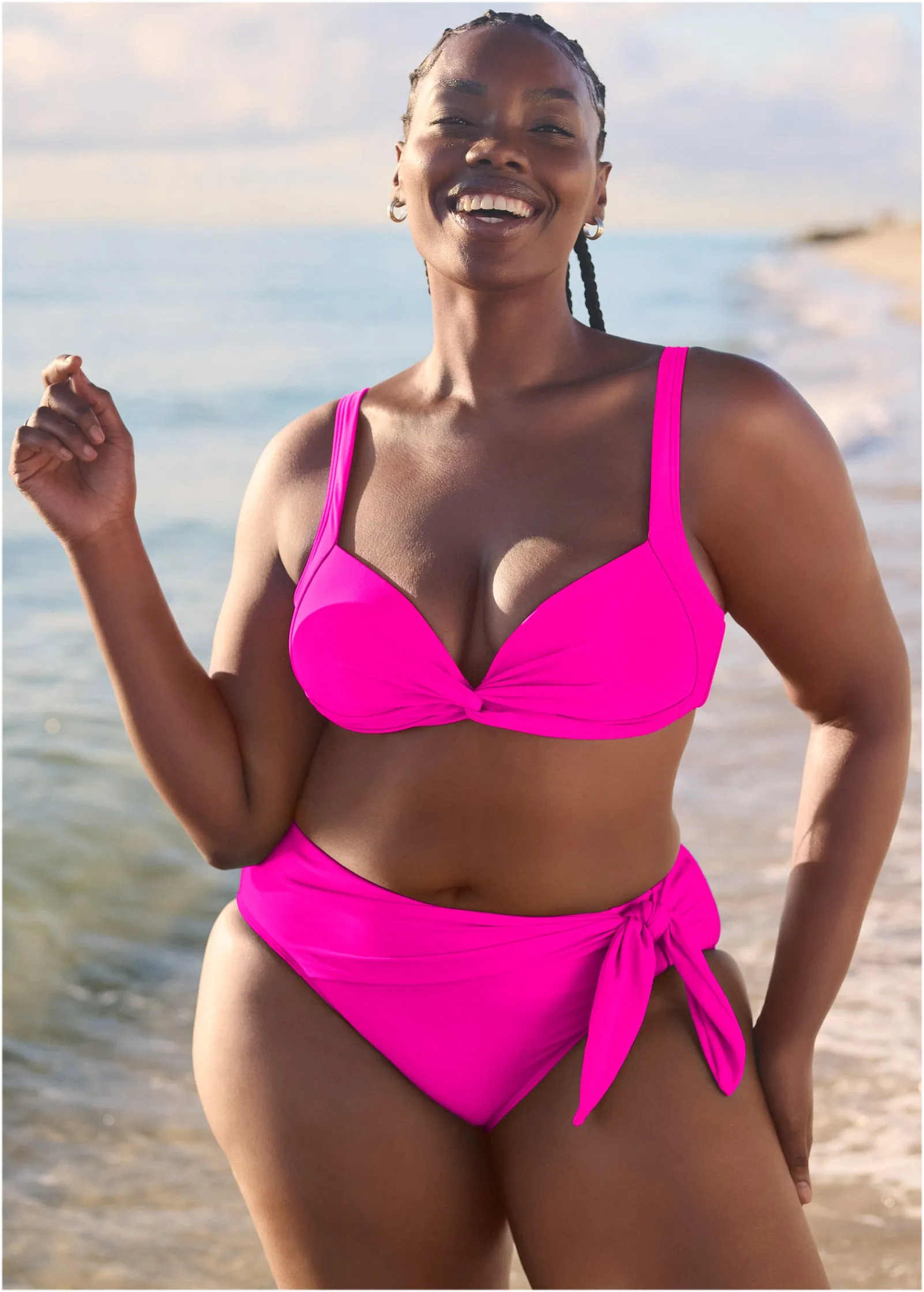 Kauai Bikini Bottom - Electric Pink sold by VENUS product image thumbnail 4
