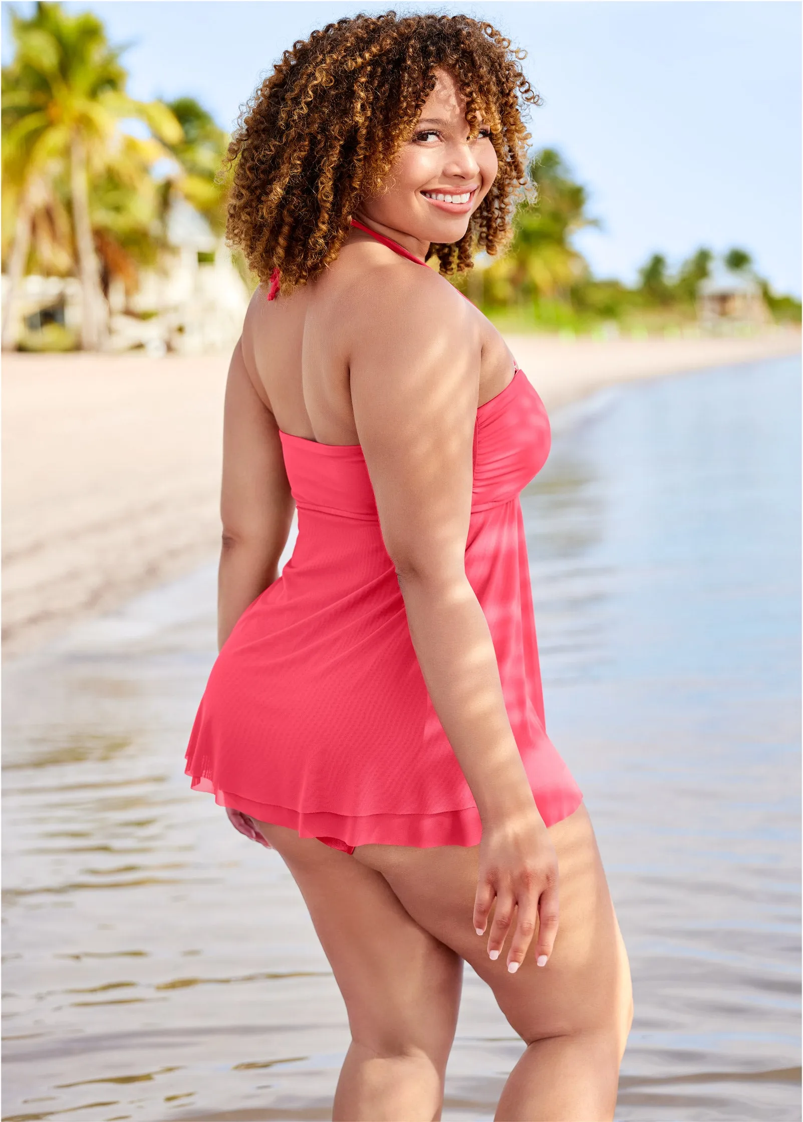 Lanai Bandeau Tankini - Sunset Pink sold by VENUS product image thumbnail 5