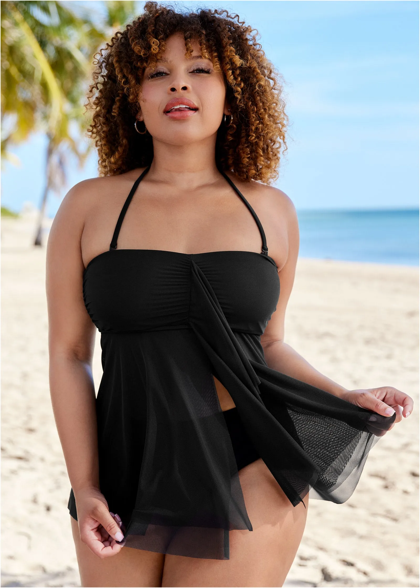 Lanai Bandeau Tankini - Black Beauty sold by VENUS product image thumbnail 4