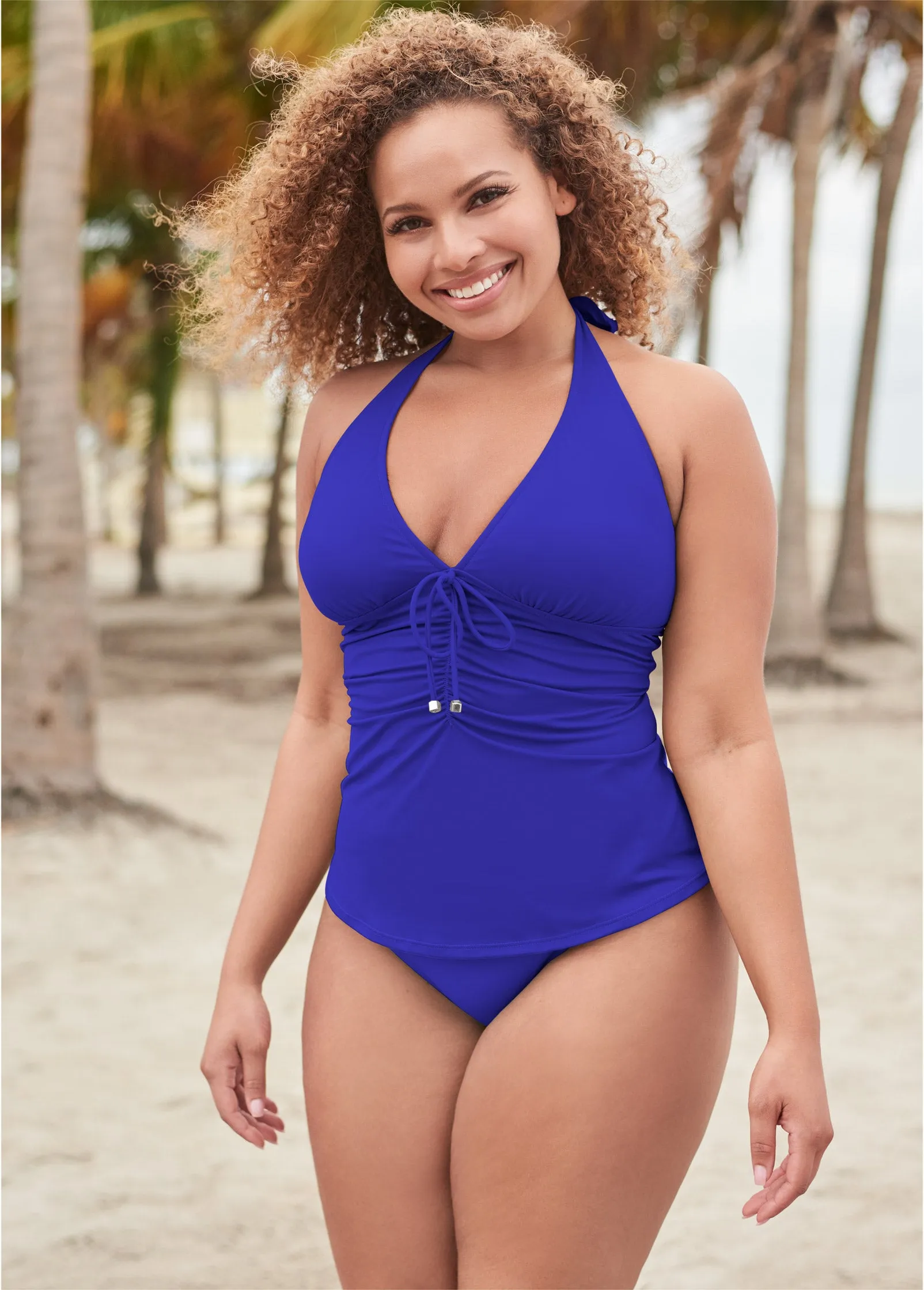 Sicily Halter Tankini Top - Cobalt Blue sold by VENUS product image thumbnail 3