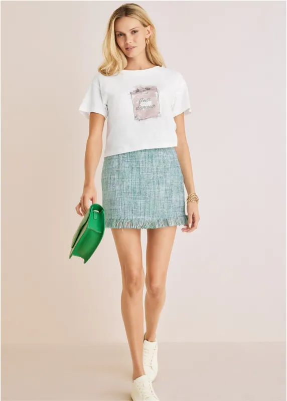 French Perfume Graphic Tee - Off White sold by VENUS