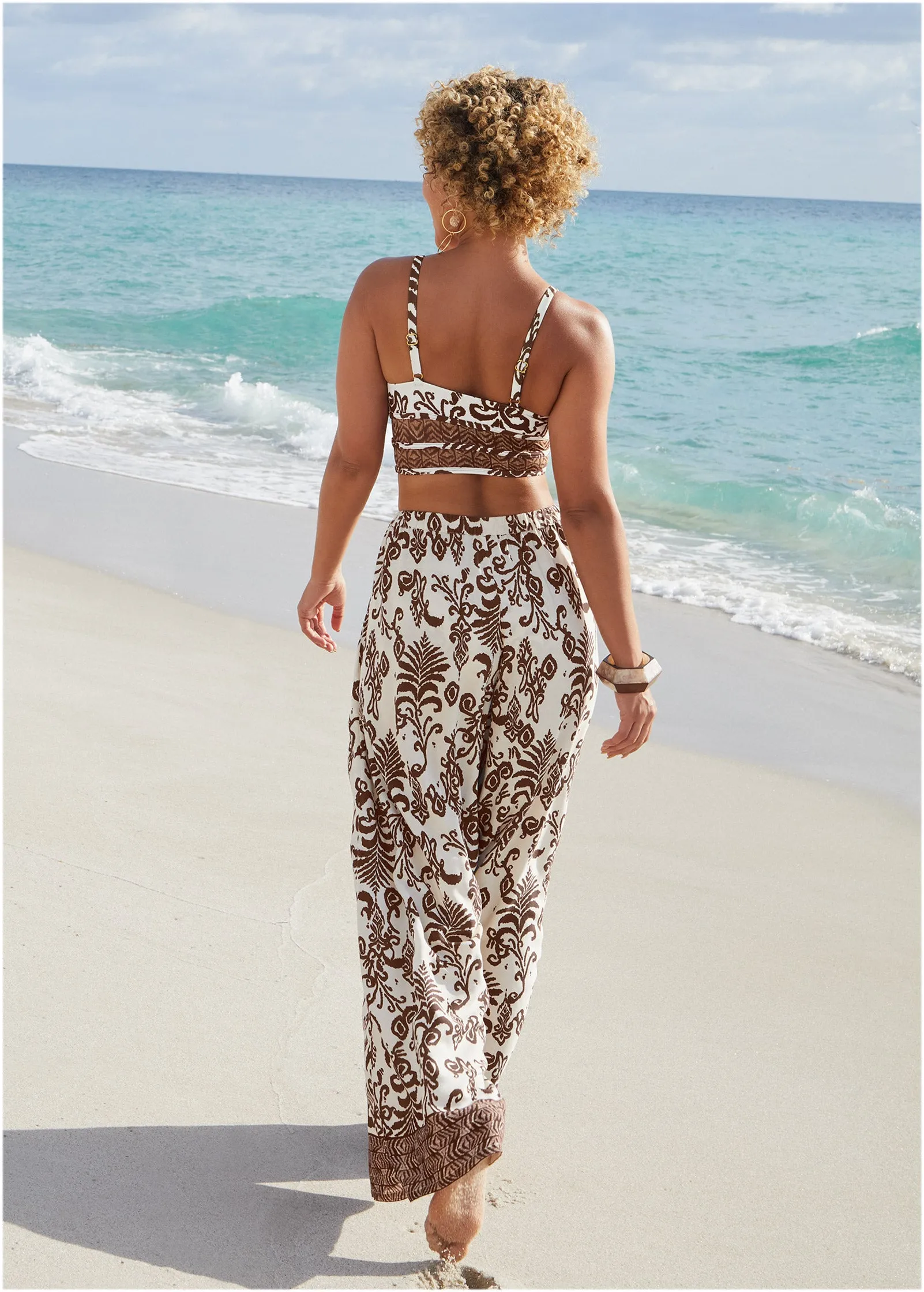 Palazzo Cover-Up Pant - Mystic Paisley sold by VENUS product image thumbnail 2