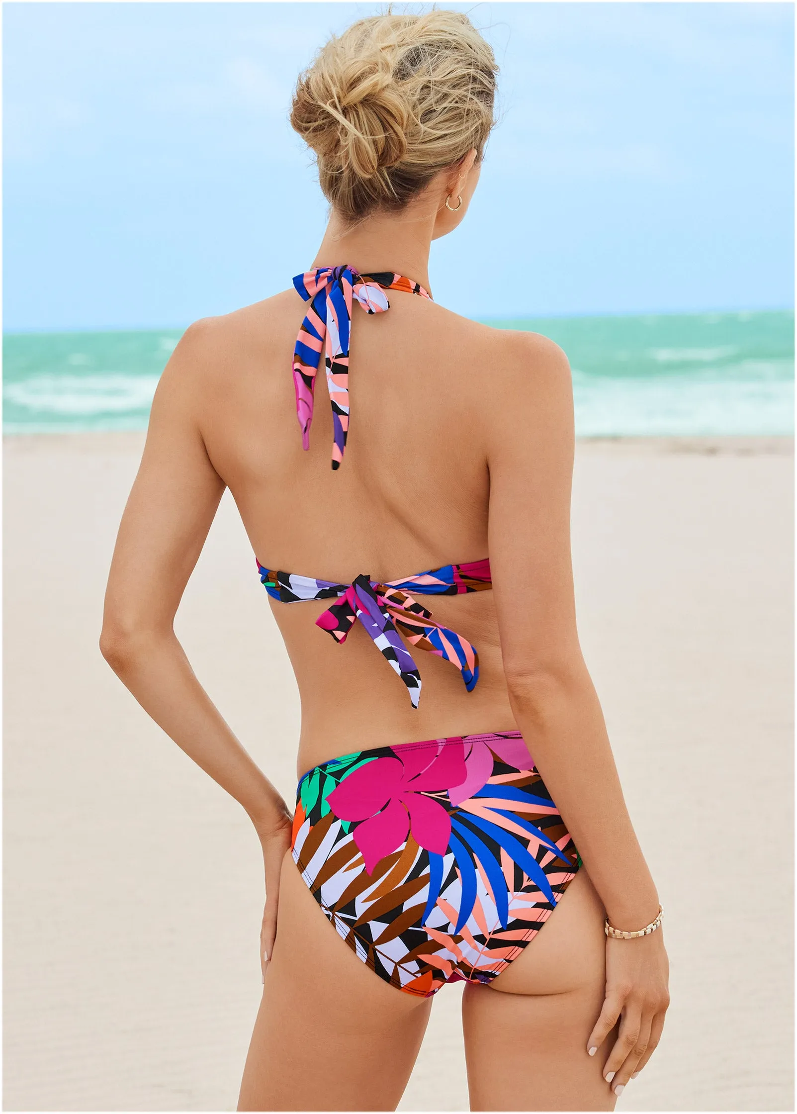 Belize Underwire Halter Top - Tropical Floral Small sold by VENUS product image thumbnail 2
