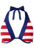 Belize Underwire Halter Top - Red & White Stripe sold by VENUS