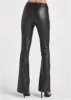 Flare Faux-Leather Pants - Black sold by VENUS
