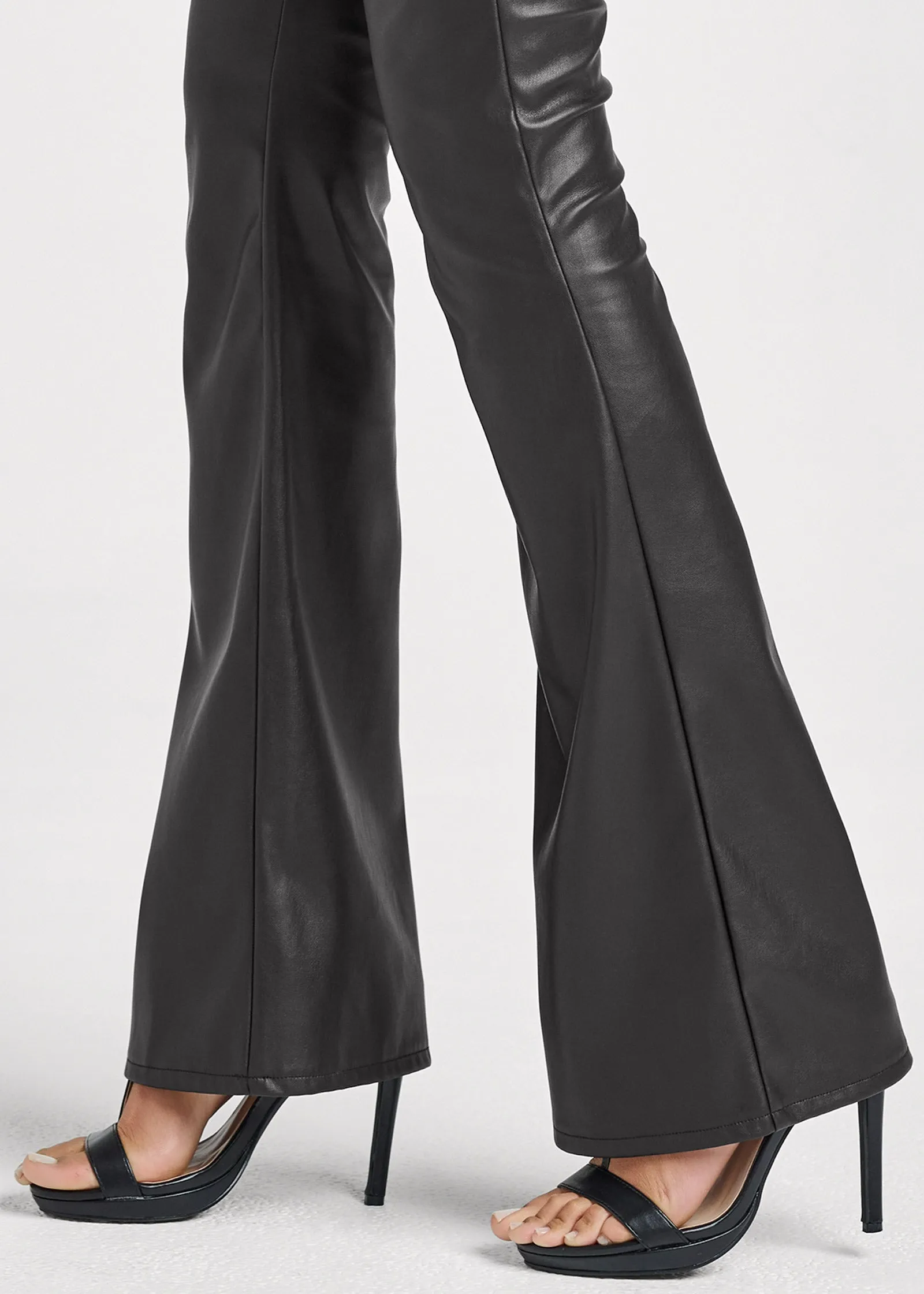 Flare Faux-Leather Pants - Black sold by VENUS product image thumbnail 5
