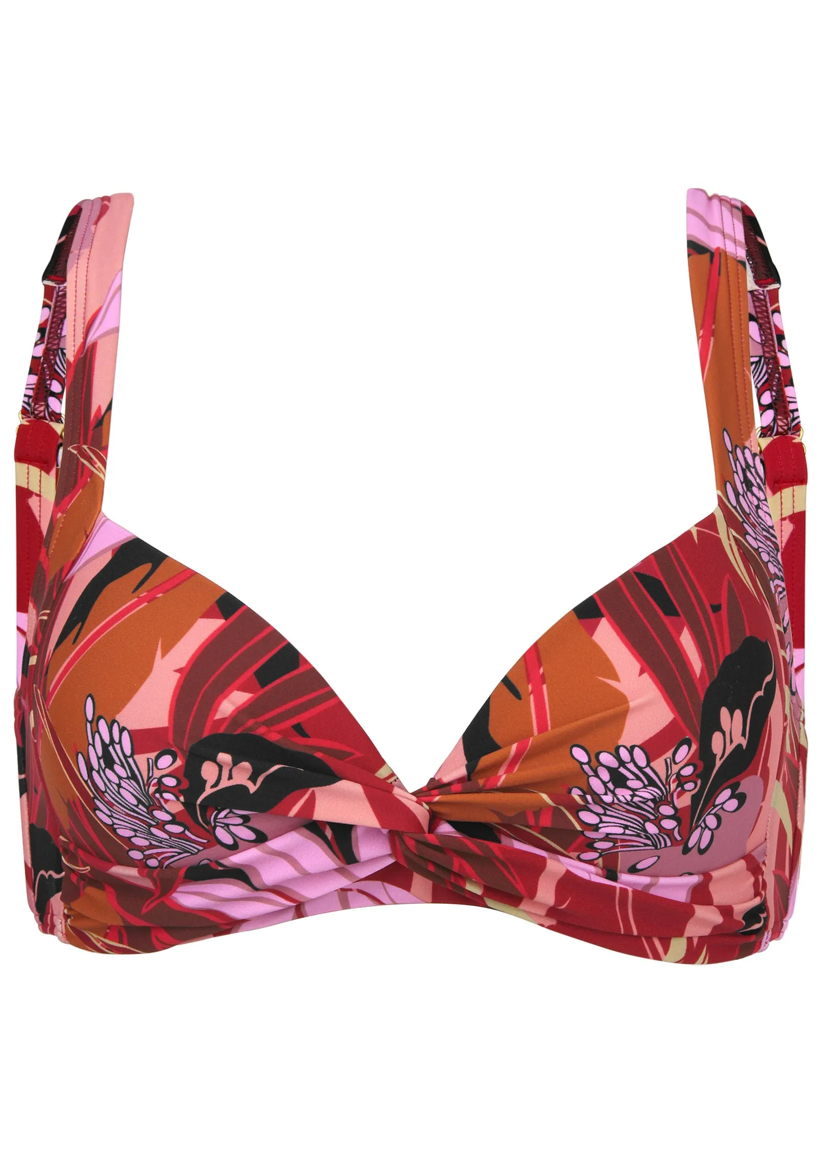 St Lucia Twist Front Top - Exotic Floral sold by VENUS product image thumbnail 3