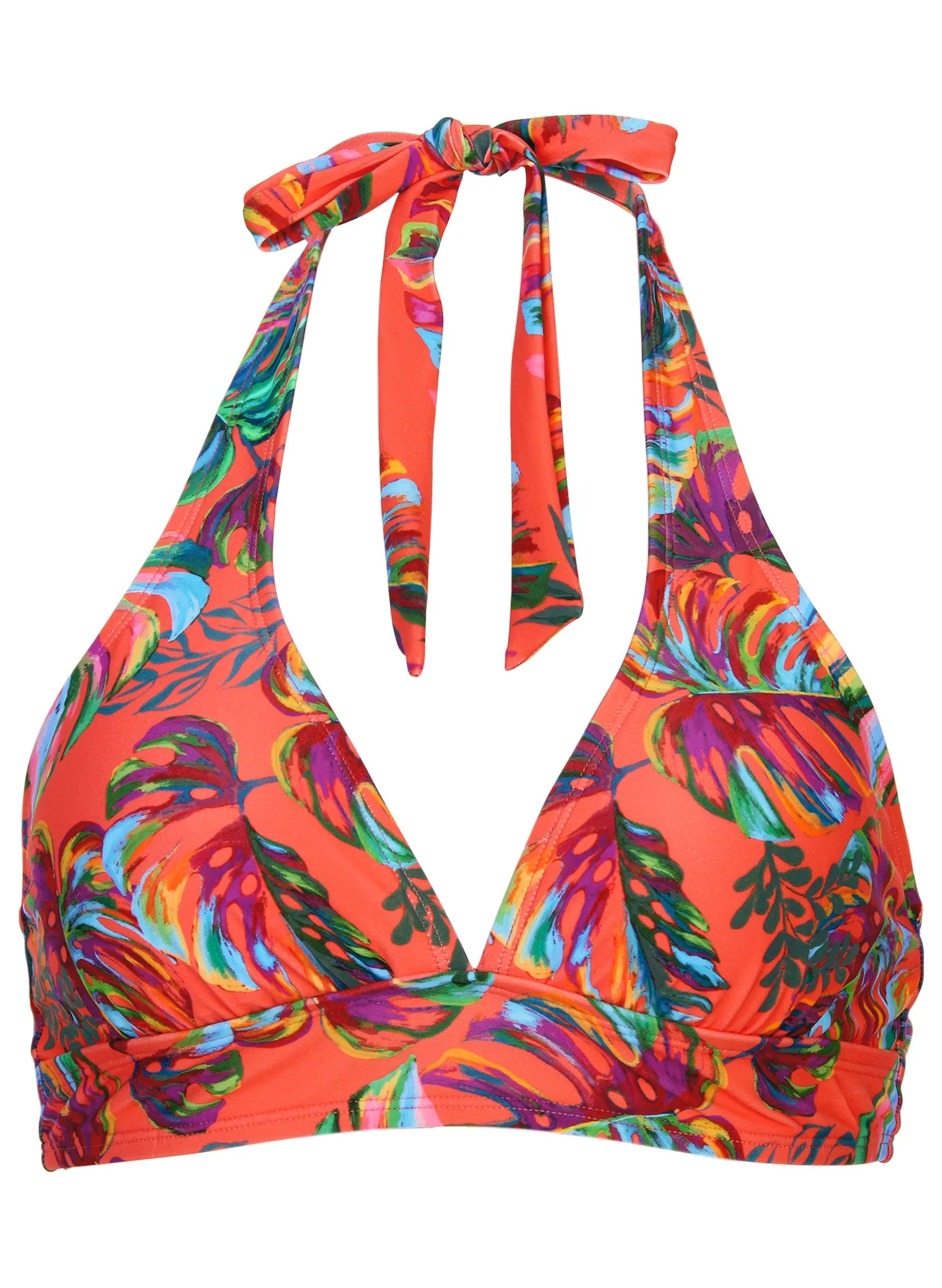 Anguilla Perfect Fit Halter Top - Tropical Sunset All-Over sold by VENUS product image thumbnail 3