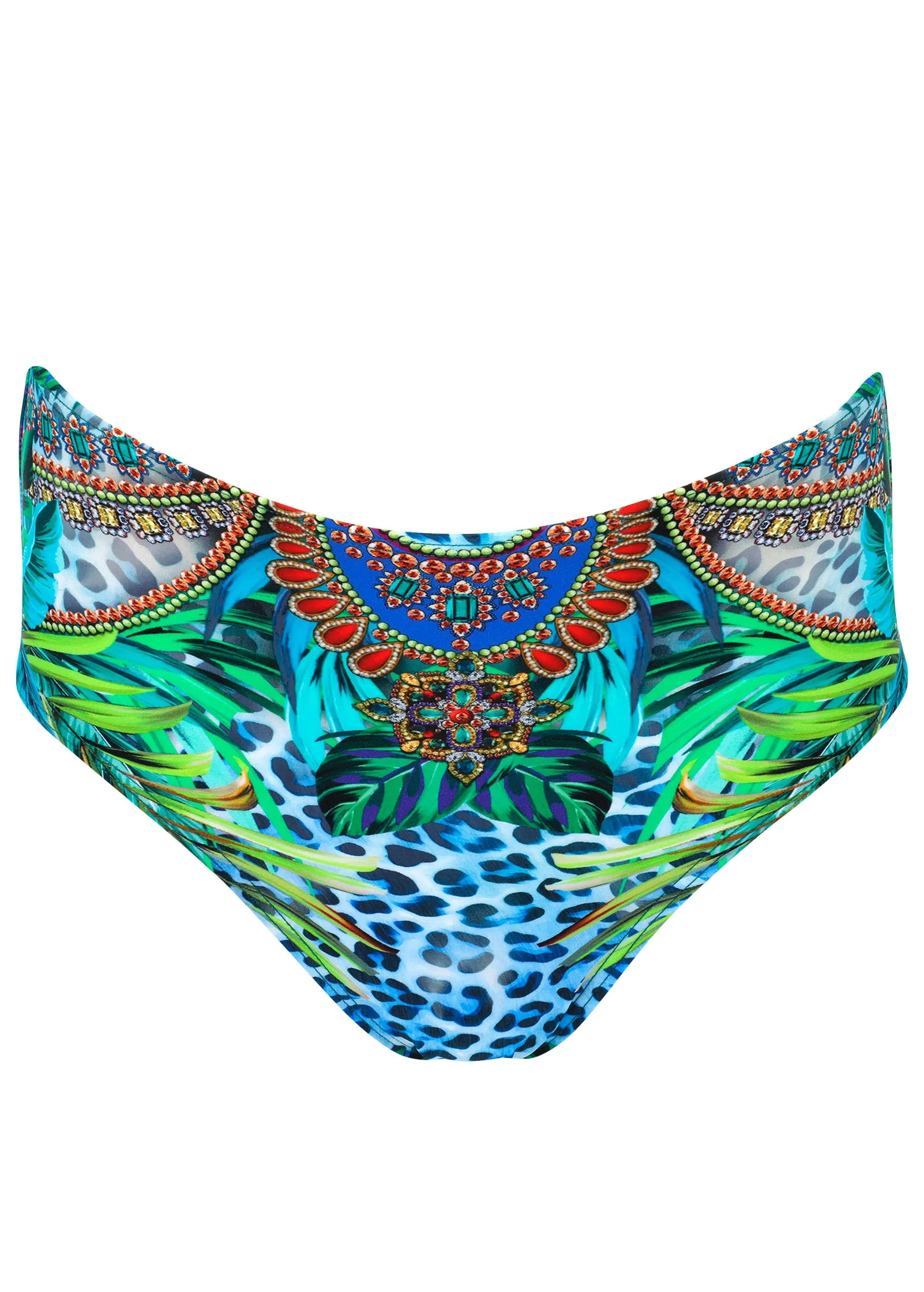 High-Waist Bikini Bottom - Leopard Rainforest sold by VENUS product image thumbnail 3