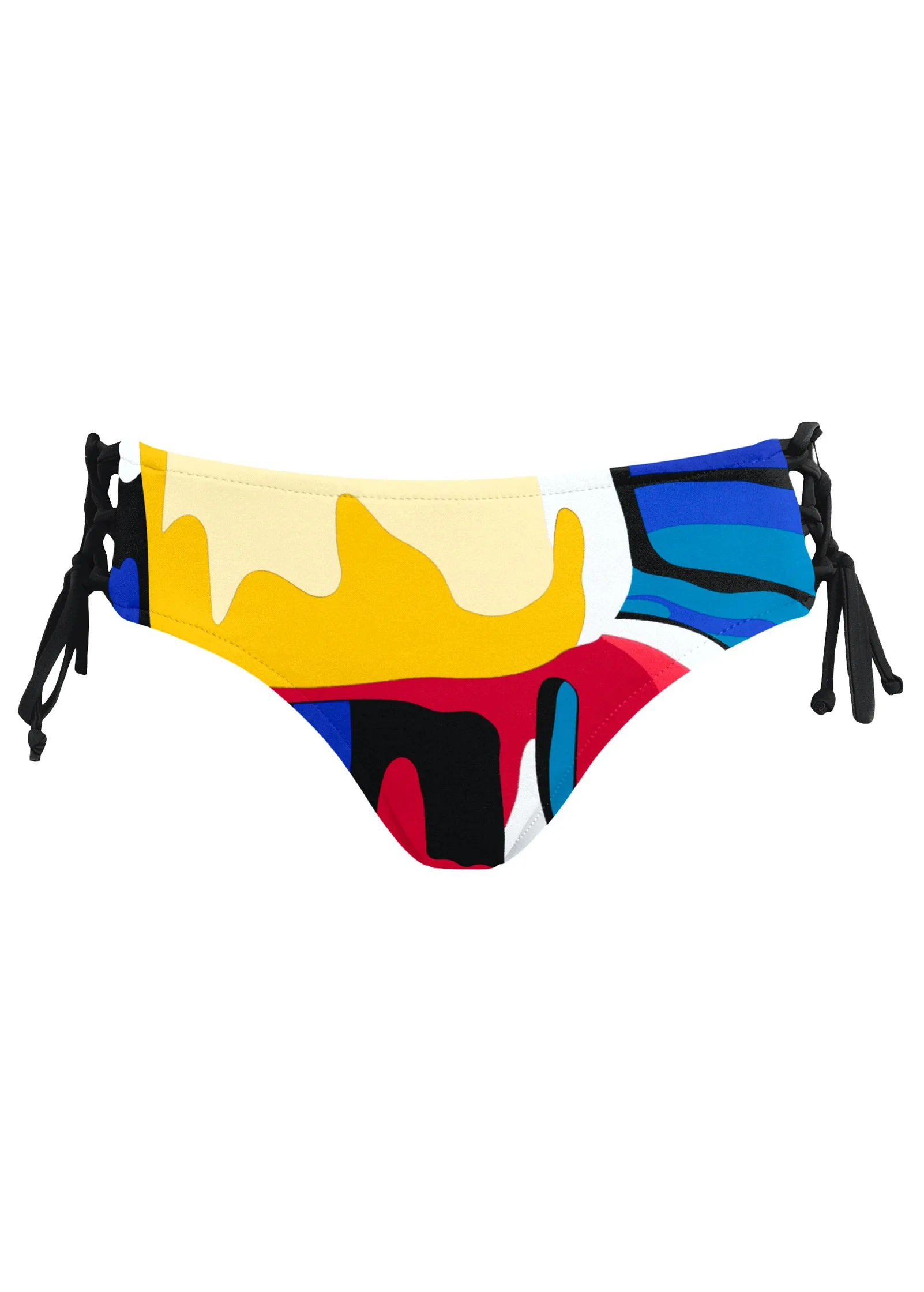 Lattice Side Bikini Bottom - Abstract Swirl sold by VENUS product image thumbnail 3