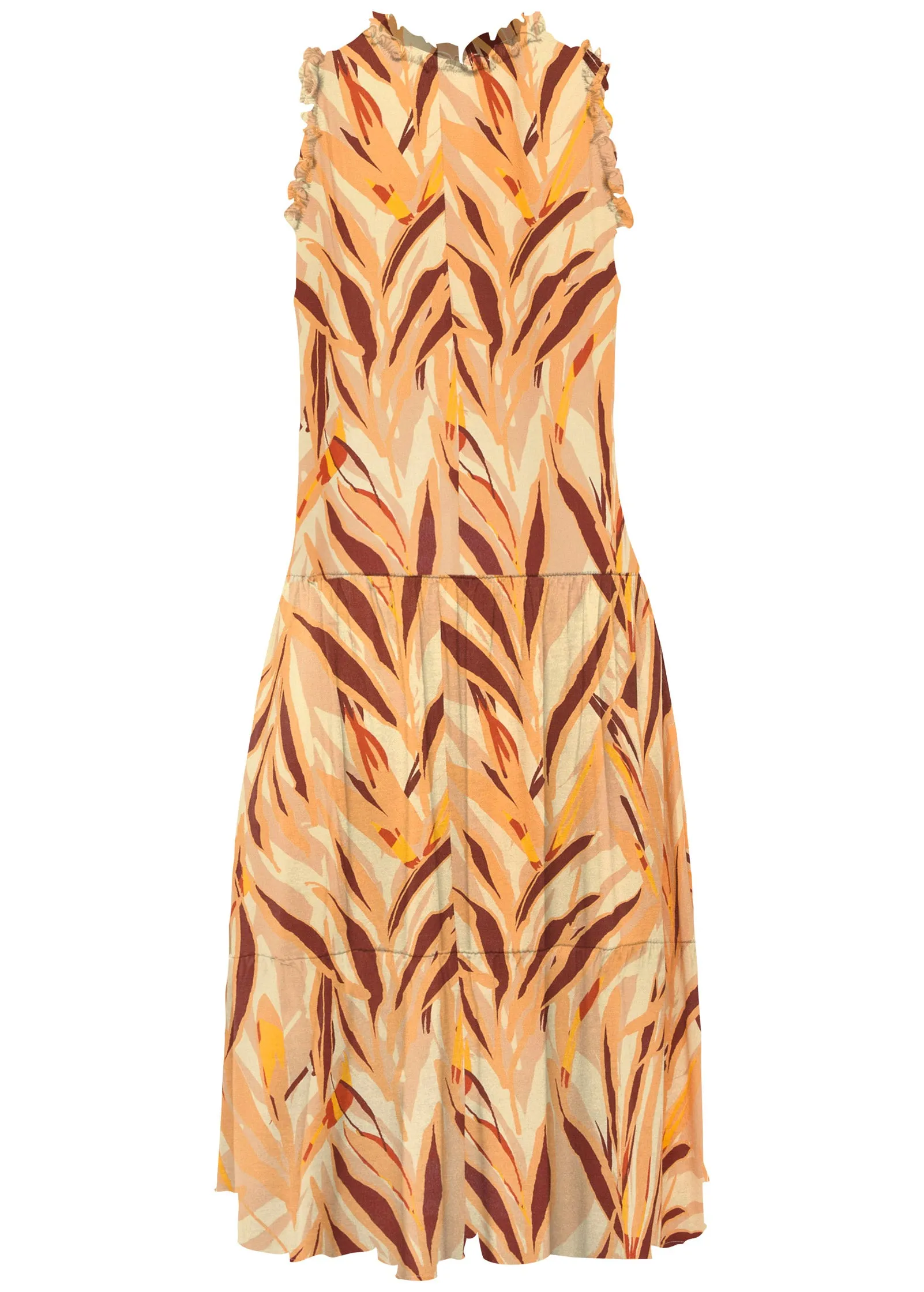 Smocked Tiered Midi Dress - Cream Multi sold by VENUS product image thumbnail 2