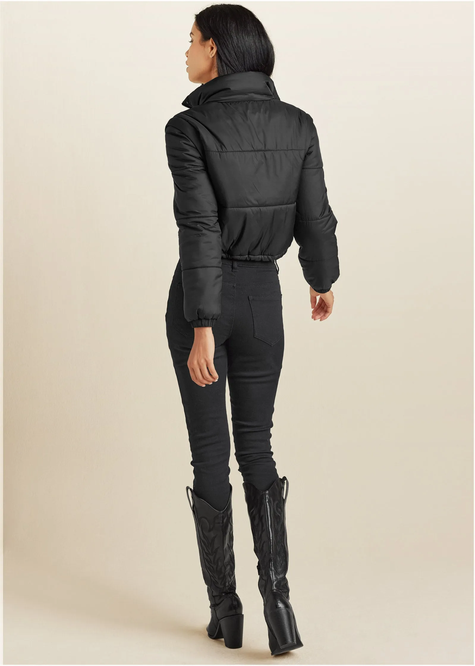 Convertible Puffer Coat - Black sold by VENUS product image thumbnail 2