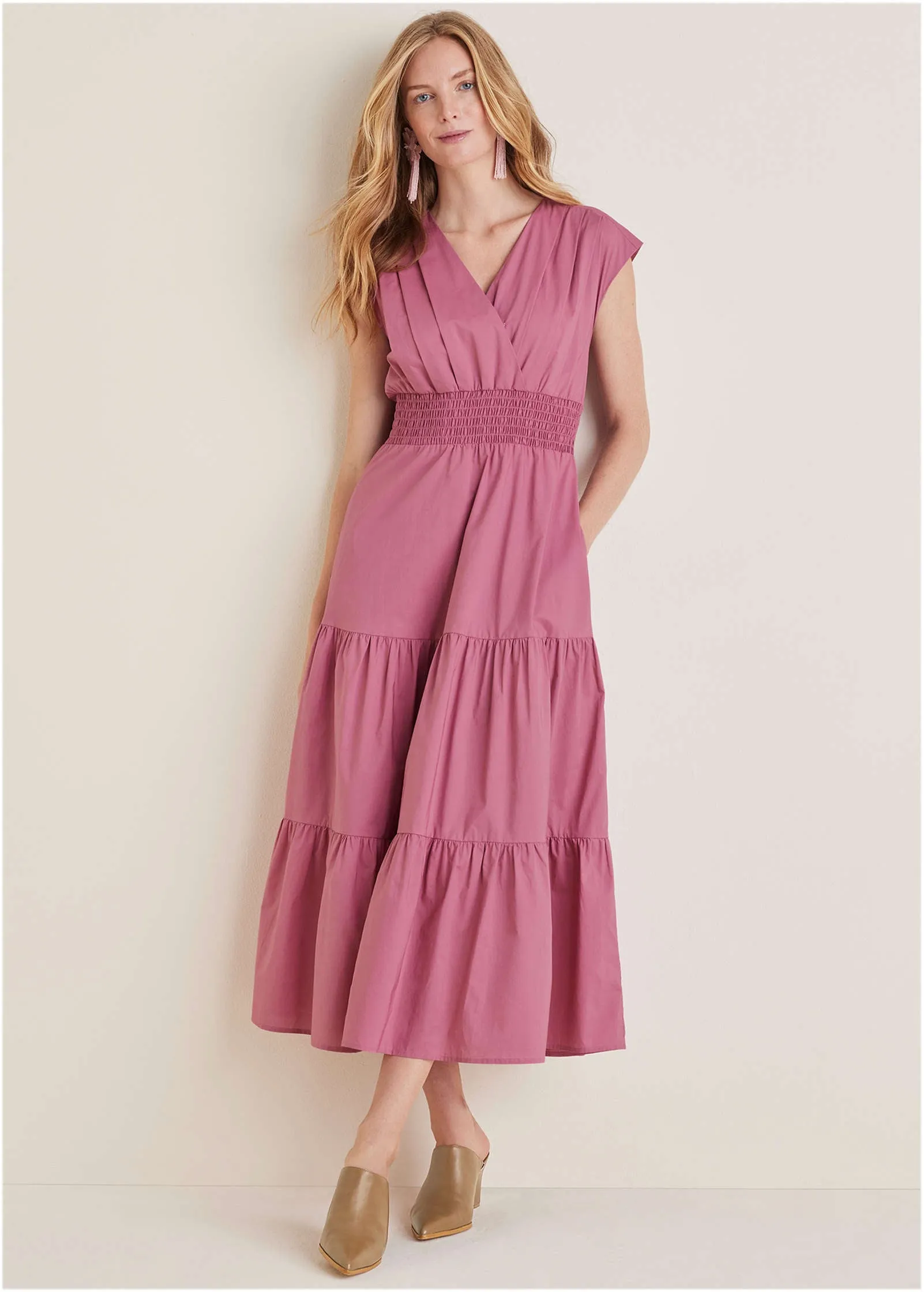 Smocked Waist Maxi Dress - Heather Rose sold by VENUS